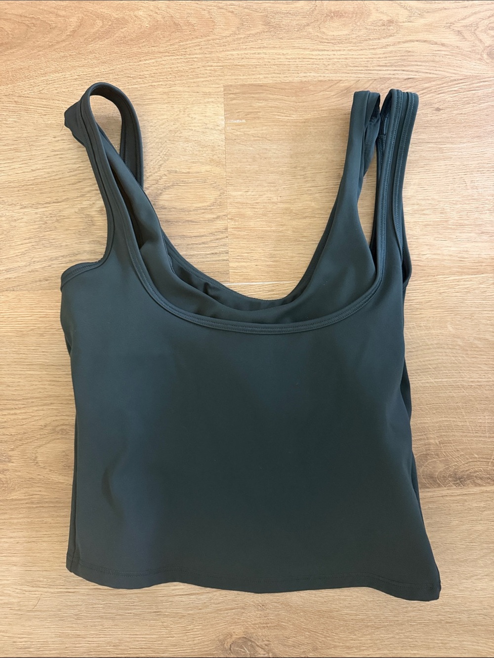 Skims/Nike dark green double layer tank